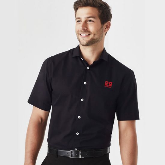 Picture of Men's Classic Fit Short Sleeve Shirt - Black