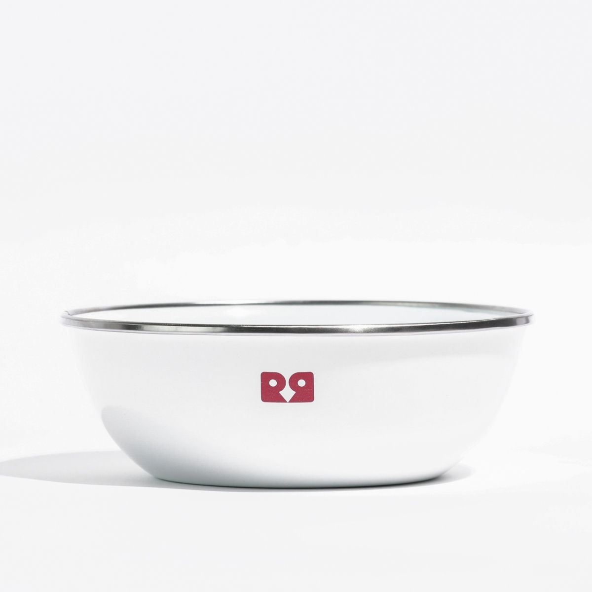 Picture of Reds Enamel Bowl in White
